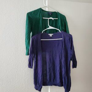 Two light weight cardigans